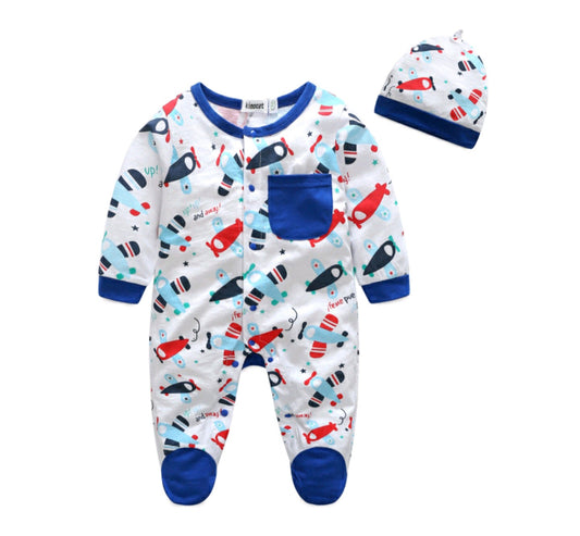 Long Sleeve Jumpsuit & Hat