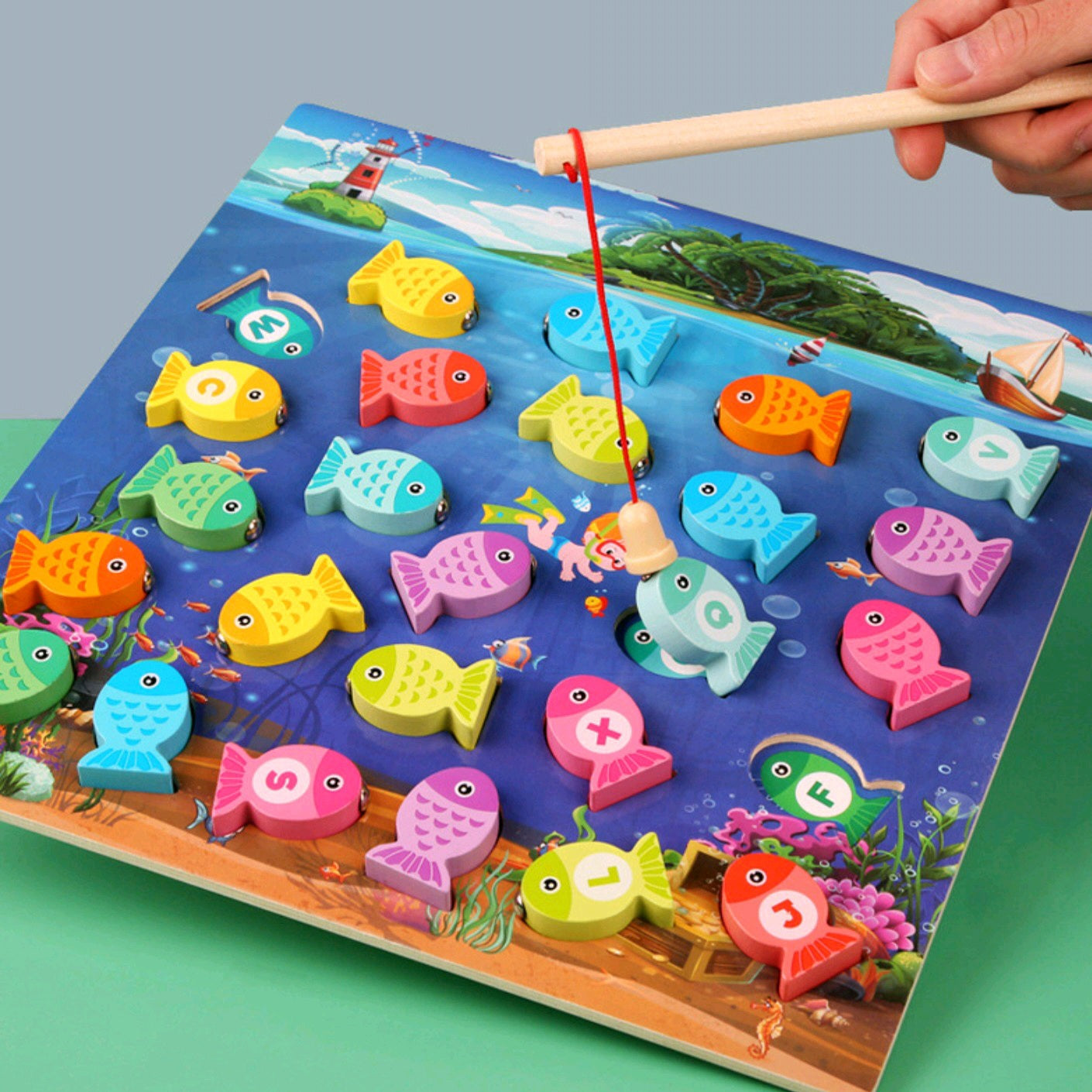 Alphabetic Magnetic Fishes